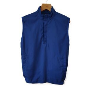 Zero Restriction WINDBREAKER Small Men's Blue Half Zip Lightweight Vest